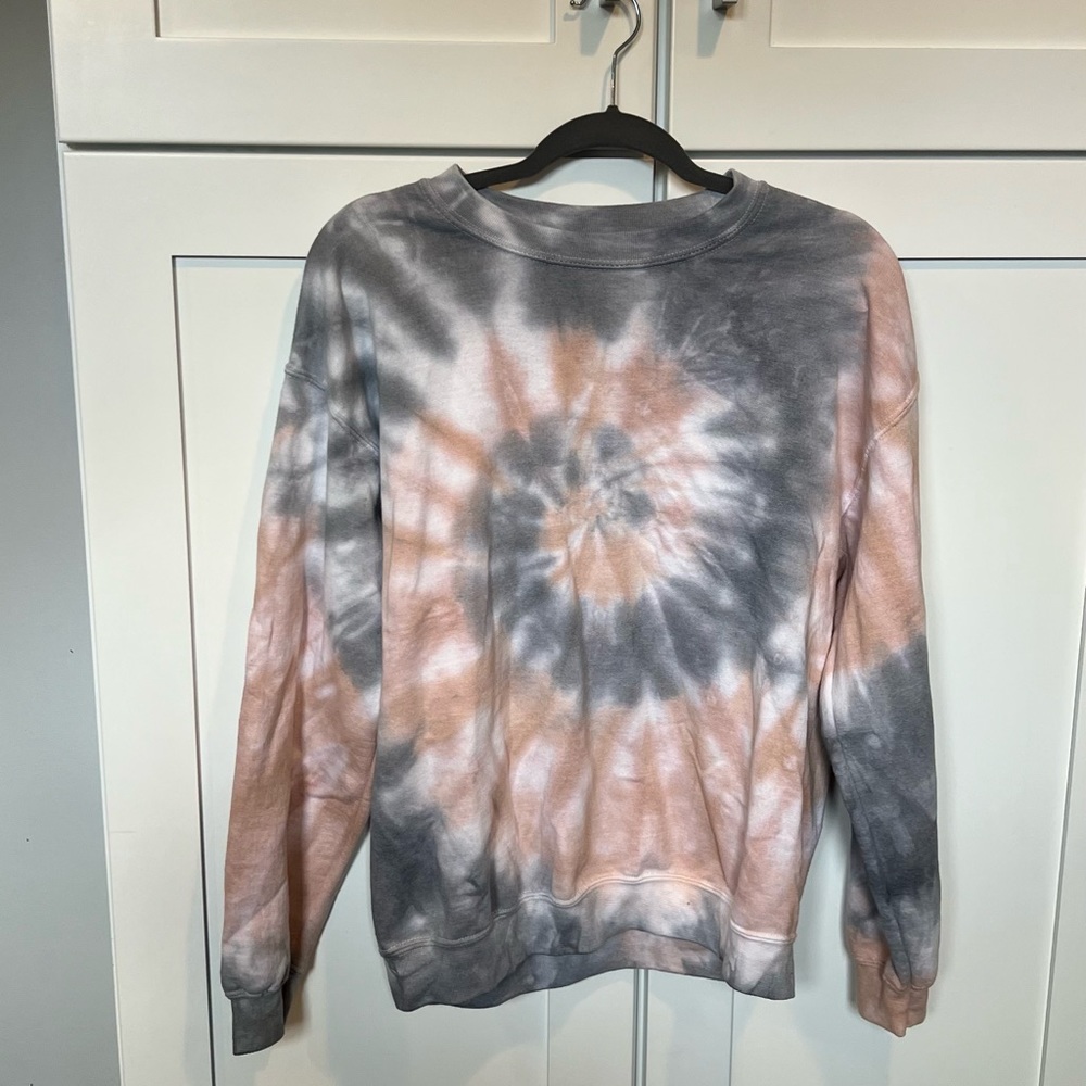 Tye dye fleece sweater